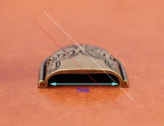 Inner 35mm Brass Western Cowboy Rodeo Floral Leathercraft 3 pc Set Belt Buckle