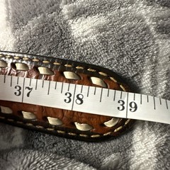 Arroyo 91 Grand Belt Buckle Native American Tooled Leather Belt 39 Inch