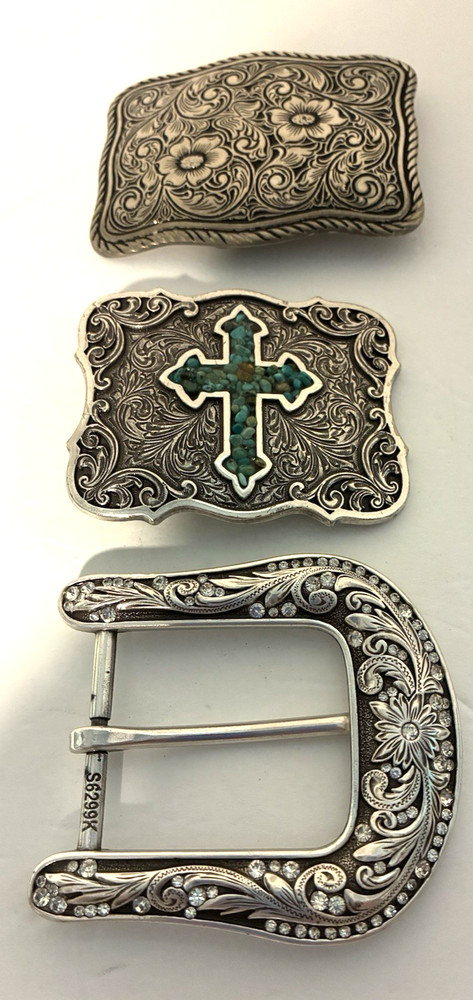 Ladies Silver Tone Square Belt Buckles 2 ½” – 3” Wide 2 ½” – 2 ¾ Tall