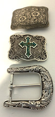 Ladies Silver Tone Square Belt Buckles 2 ½” – 3” Wide 2 ½” – 2 ¾ Tall