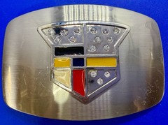 Cadillac Logo?? Emblem with Rhinestone Bling Vintage Belt Buckle