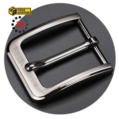 1.5 Inches (38-40 mm) Belt Buckle Single Prong Square Replacement Grey07