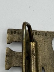 Vintage Solid Brass LOVE Belt Buckle