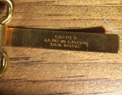 Vintage DAPPER Solid BRONZE Men’s Belt Buckle