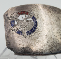 Vintage One of a Kind? Elgin AM Sterling Loyal Order Of Moose Belt Buckle 17g