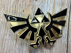 The Legend of Zelda Iconic Golden Hylian Crest 2008 Nintendo Belt Buckle