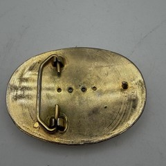 Colorado Springs Plus 100 Pikes Peak Or Bust Coin Belt Buckle Gold Tone