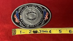 POLICE DEPARTMENT POLICE OFFICER BELT BUCKLE TO SERVE AND PROTECT NEW!