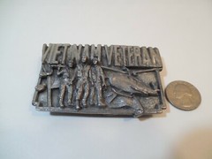 1983 Bergamot Brass Works Vietnam Veteran Belt Buckle ~ Made In USA