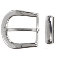 1 1/4&Prime; (32 mm) Nickel Free Single Prong Horseshoe Belt Buckle Set