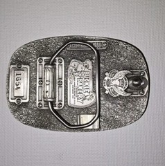 Police Numbered Finest Law Enforcement We Serve and Protect Belt Buckle 1988