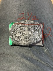 1994 National Finals Rodeo Youth Belt Buckle by Hesston Mint In Plastic
