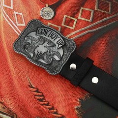 Vintage Cowboy Up Western Belt Buckle for Men & Women – Unique Western Style Acc