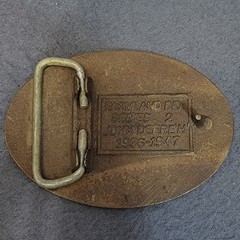 Farmland IND Series 1 John Deere A Coop Lubricants Blue Gard 500 belt buckle