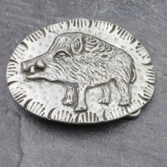 Gürtelschnalle Wildschwein, Trachten Wildschwein Buckle für 4 cm Gürtel gs121