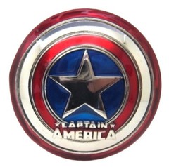 Captain America 3D Shield With Name Metal Enamel Belt Buckle