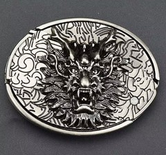 Western Men 3D Dragon Head Belt Buckle Perfect Gift for Men