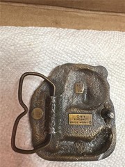 Vintage 1978 Bergamot Brass Works Bear Belt Buckle