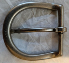 Solid Brass Belt Buckle – 1.25&Prime;- Nickel Matte Finish