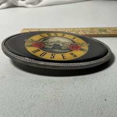 Guns N&rsquo; Roses Band Logo Oval Belt Buckle Men&rsquo;s Rock Music Accessory Vintage