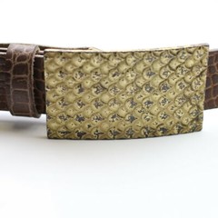 Belt Buckle Scales Belt Buckle Buckle for Interchangeable Belts Antique Brass