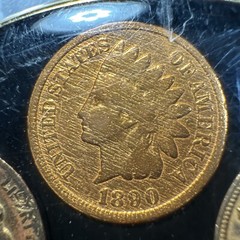 Ralph West Belt Buckle w/ Inlayed Buffalo Nickel, Indian Head Penny MORE T-2109