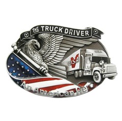 New Vintage Style American Hero Trucker Driver Belt Buckle also Stock in US