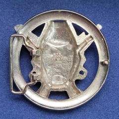 Western Cowboy Skull Head & Revolvers Metal Belt Buckle x Silver Star