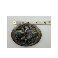 Vintage 1988 Eagle Mountain Scene Belt Buckle – Made in USA – CH Inc., #1153