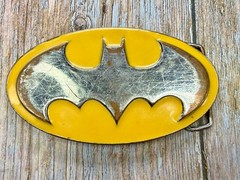 Used Batman Dc Comics Superhero S11 Belt Buckle To Restore / Re-Paint