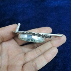 Carved K2 Stone Silver Plated Belt Buckle Handmade Gemstone Western Belt Buckle