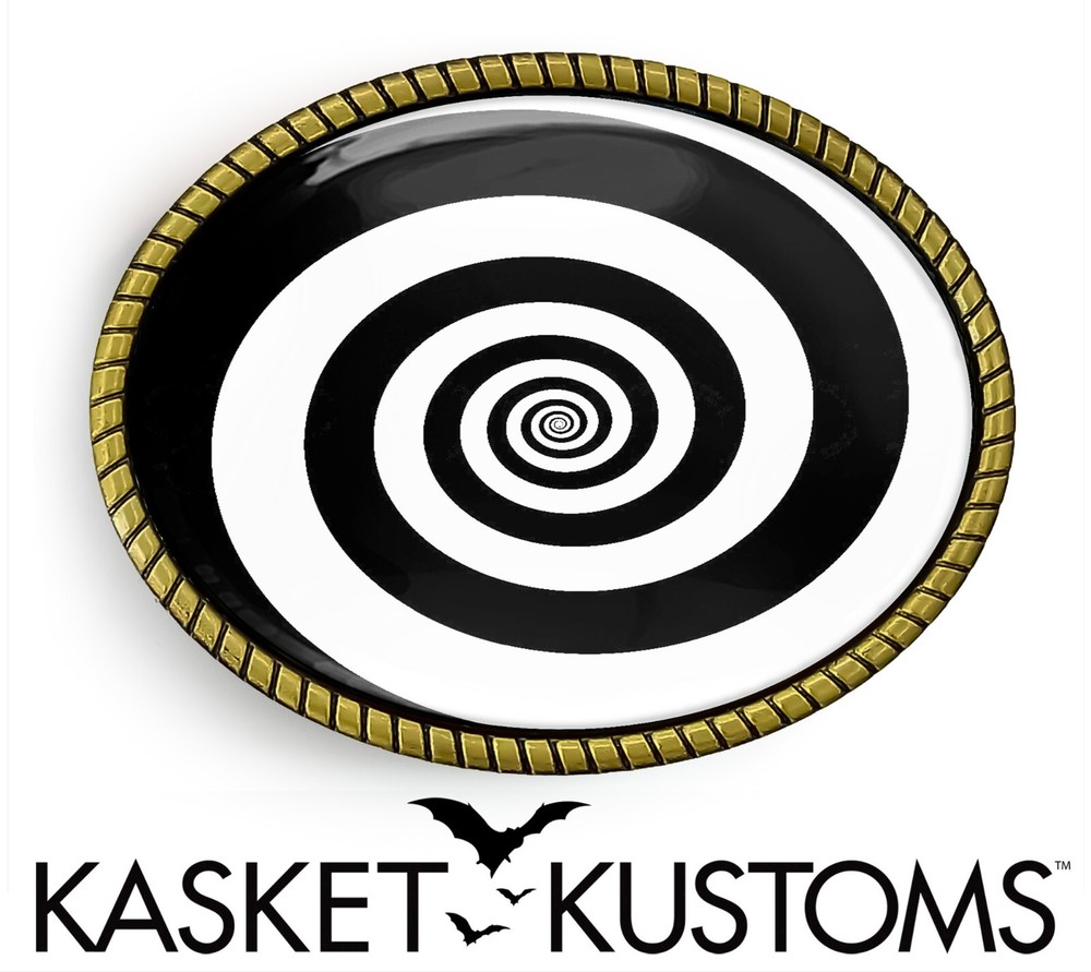 Twilight Zone Belt Buckle – Hypnotic Spiral Retro Sci-fi Belt Buckle – 347