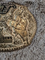 Montana Silversmiths Cowboy Up Bull Riders Only Western Belt Buckle