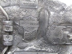 Harley Davidson Vintage Eagle Biker Belt Buckle Lord of Asphalt 1992 Baron USA