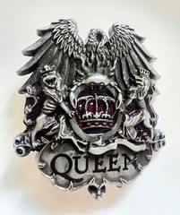 1pce Belt Buckle QUEEN Metal 7.5×8.5cm Suit 4cm Width Belt