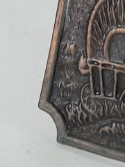 Tall In The Saddle Western Belt Buckle READ 2 1/2 x 3 1/2 Metal