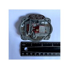 American Trucker Truck Driver Belt Buckle