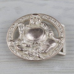 Buddha Goa Hippie Vintage Belt Buckle Rose Mother of Pearl Interchangeable Buckle GS02rp