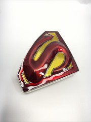 Superman Belt Buckle Mens Red Yellow Logo Shield Emblem Metal DC Comics / CPGA