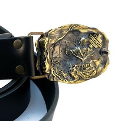 Belt buckle “Raven”, Crow belt buckle, Blackbird buckle; Bird on the buckle;