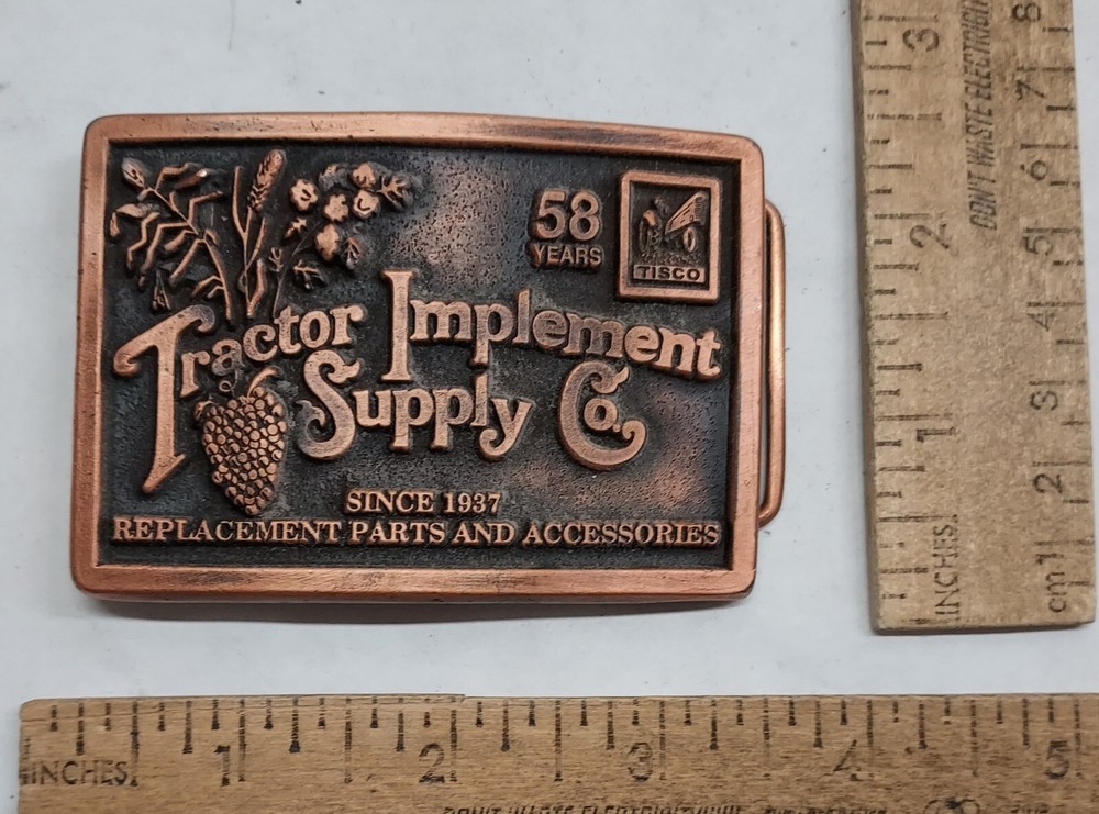1995 – TISCO – TRACTOR IMPLEMENT SUPPLY CO – #d – belt BUCKLE – listing #6877