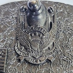 1986 The Great American Buckle Co Mason Belt Buckle Teal Enamel Masonic G USA