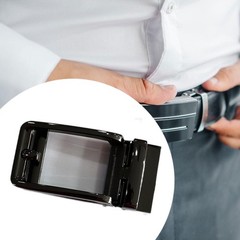 Men Ratchet Belt Buckle Slide Belt Accessory Stylish Simple Alloy Adjustable
