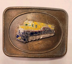 Vintage Locomotive Railroad Belt Buckle – GM 1977