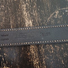 Great American Buckle Co. Pure Pewter Rock Star Belt 2001 Buckle Leather 38 – 40