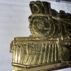 583 Locomotive Engine RAILROAD BELT BUCKLE Rare Free Shipping