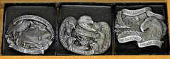 Harley-Davidson 1994 Pewter Commemorative Eagle Buckle Set by Baron