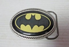 PEWTER BELT BUCKLE – BATMAN Logo Great American Products USA 2000 BKL100
