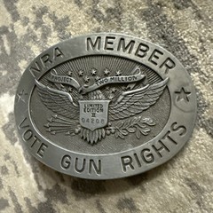 NRA Member Vote Gun Rights Belt Buckle Limited Edition No.04208
