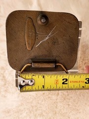 Vintage Brass Indiana Metal Craft Bass Fish Belt Buckle 2 1/4&Prime; Wide 1976